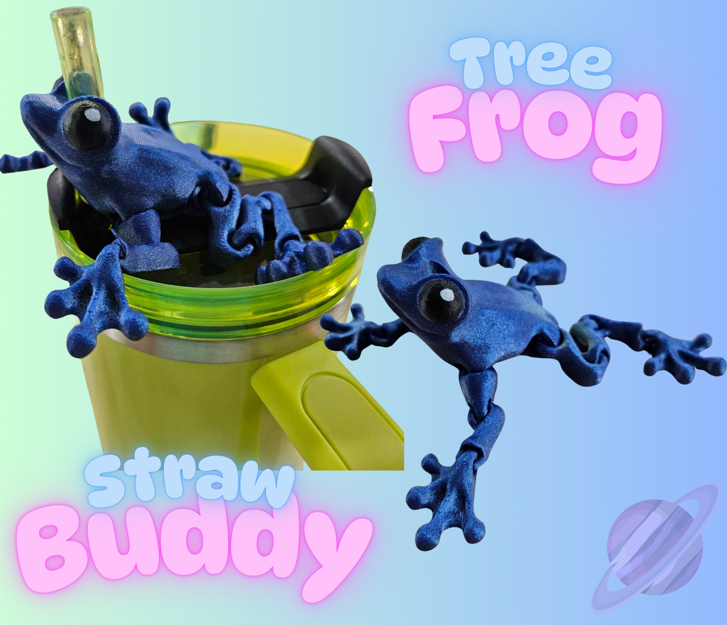 TREE FROG STRAW BUDDY